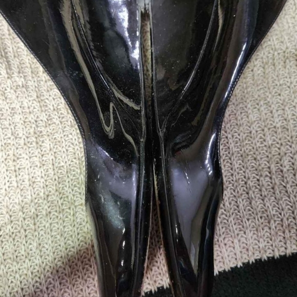 💛 Gucci Black Pattenleather Wedges💛 - Picture 6 of 6